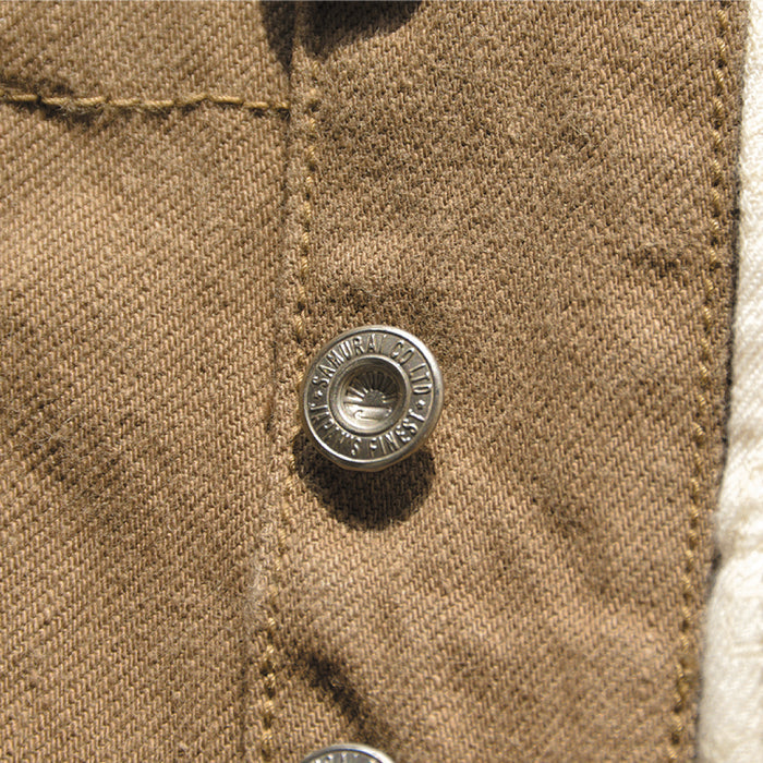 SJ48CP Heavy Chino Wide Trousers - KHAKI