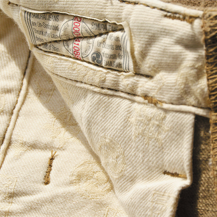SJ48CP Heavy Chino Wide Trousers - KHAKI