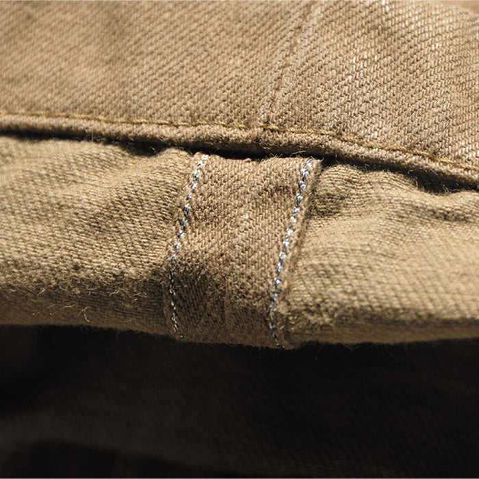 SJ48CP Heavy Chino Wide Trousers - KHAKI