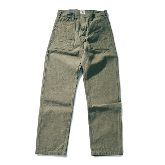 SJ52BP Heavy Back Satin Baker Pants - OLIVE