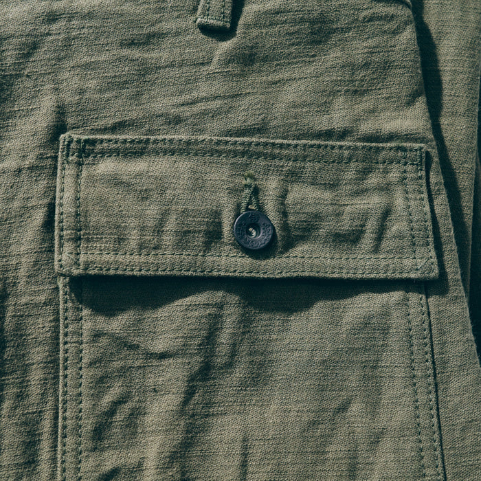 SJ52BP Heavy Back Satin Baker Pants - OLIVE