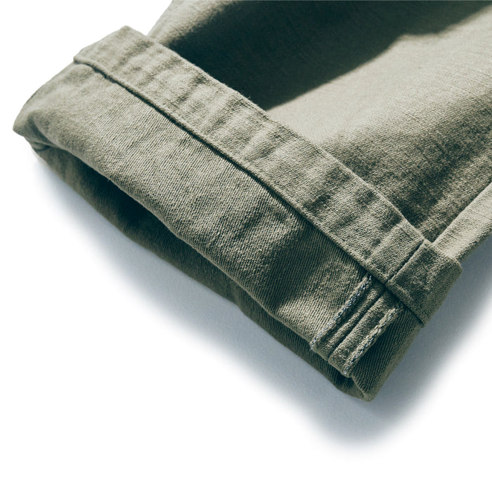 SJ52BP Heavy Back Satin Baker Pants - OLIVE