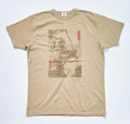 SJST25-106 Aged Cotton Inlay Loopwheel T-Shirt "RASEN" - OLIVE
