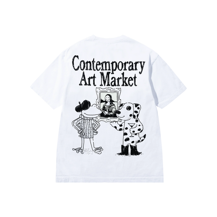 SMILEY MUSEUM UV T-SHIRT - WHITE