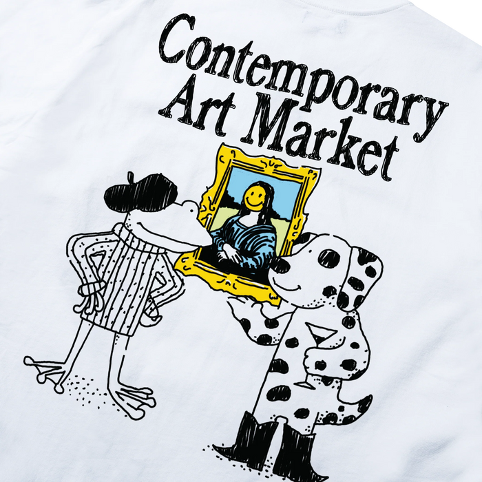 SMILEY MUSEUM UV T-SHIRT - WHITE