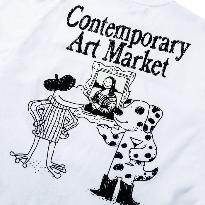 SMILEY MUSEUM UV T-SHIRT - WHITE