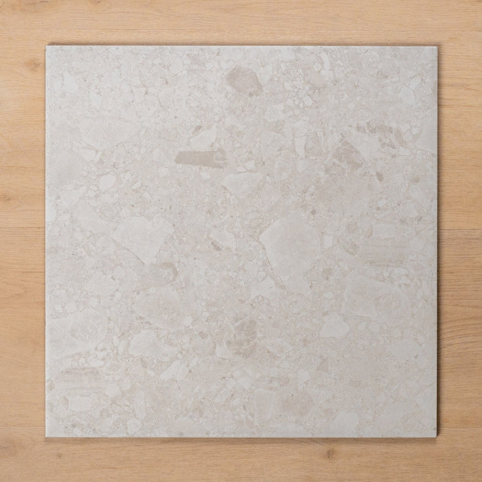 Face Southside White Terrazzo Matt P2 Porcelain Tile 450x450mm 45STUWHM - The Blue Space
