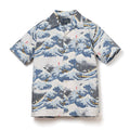 SP-092 45TH THIRTY-SIX VIEWS OF MT. FUJI ALOHA SHIRT - IVORY