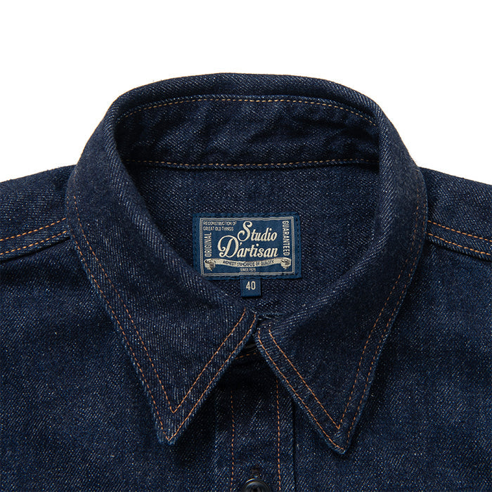SP-093 45th Ishikawadai denim work shirt  - INDIGO