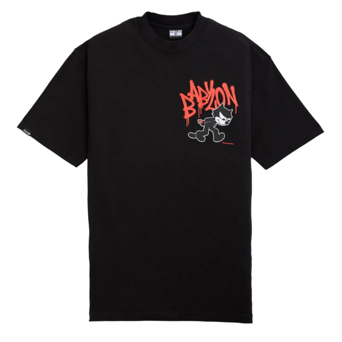 SPRAY TEE FELIX X BABYLON - BLACK