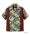 SS39212 RAYON HAWAIIAN SHIRT “BLESSING GIFT FROM HAWAII - BROWN
