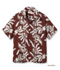 SS39421 RAYON HAWAIIAN SHIRT “HONEYSUCKLE” - BROWN