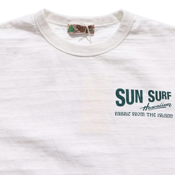 SS79545 S/S SLUB YARN T-SHIRT BOB'S - WHITE
