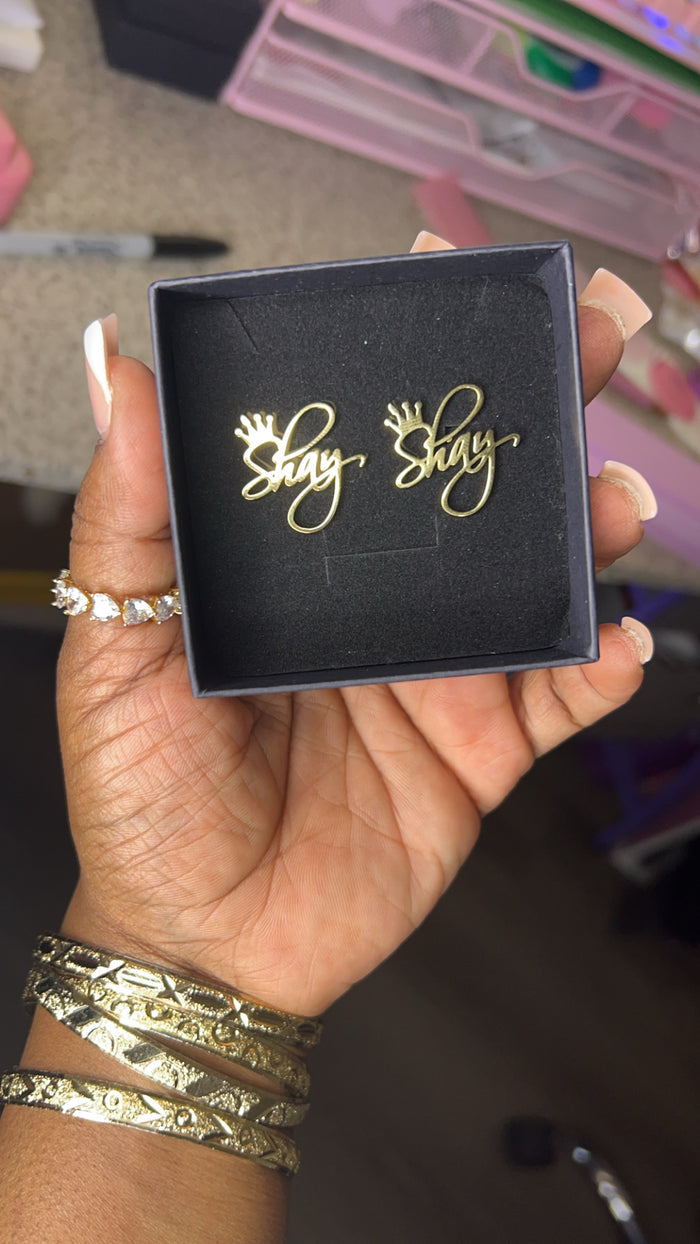 Stainless Steel Custom Earrings