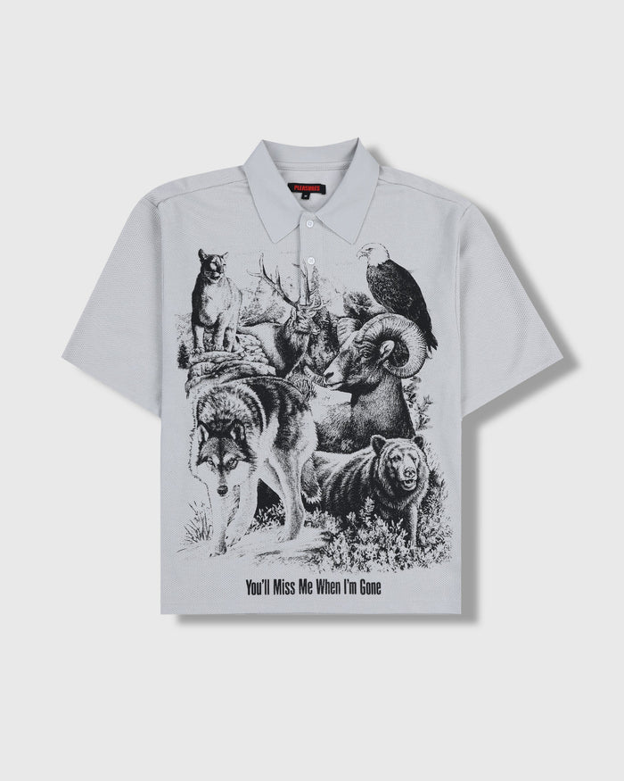 STEEL REVIVAL BOXY POLO - STEEL