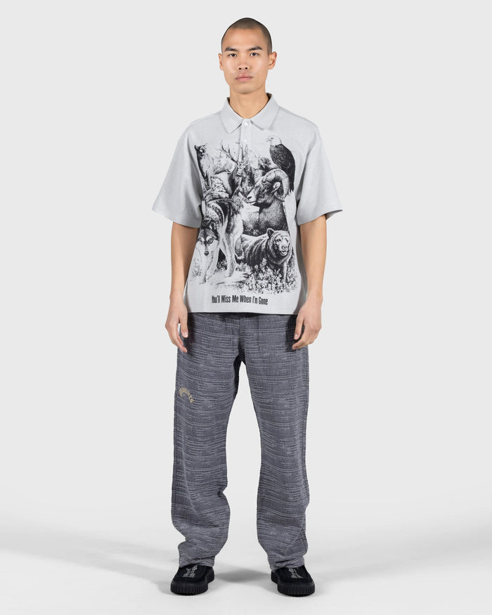 STEEL REVIVAL BOXY POLO - STEEL