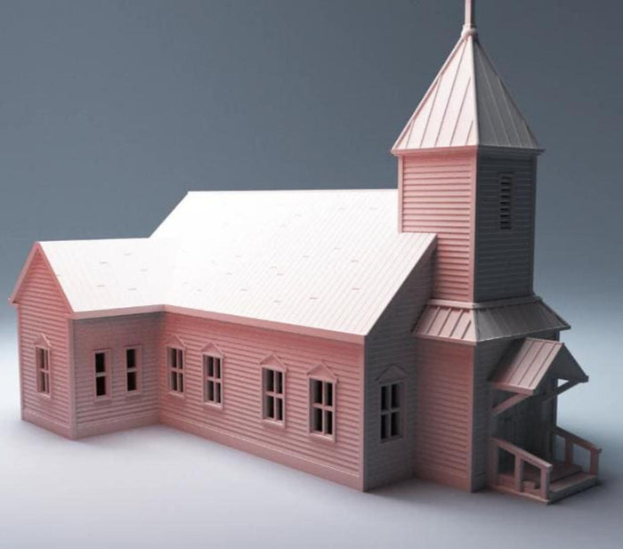 Suburbia St Gabriel's Church – Modern City Building for MCP, Fallout, TWD – Corvus Games Terrain