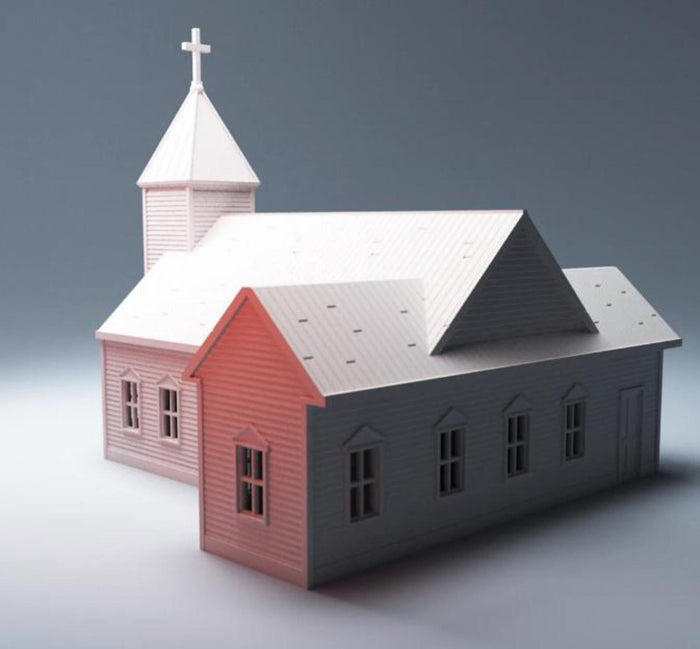 Suburbia St Gabriel's Church – Modern City Building for MCP, Fallout, TWD – Corvus Games Terrain