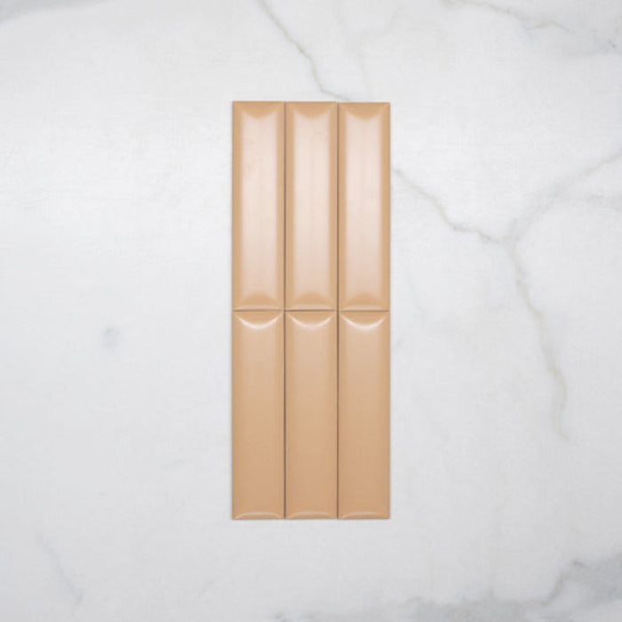 Faces No Hand Sunset Terracotta Clay Satin Dune Ceramic Tile 50x200mm - The Blue Space