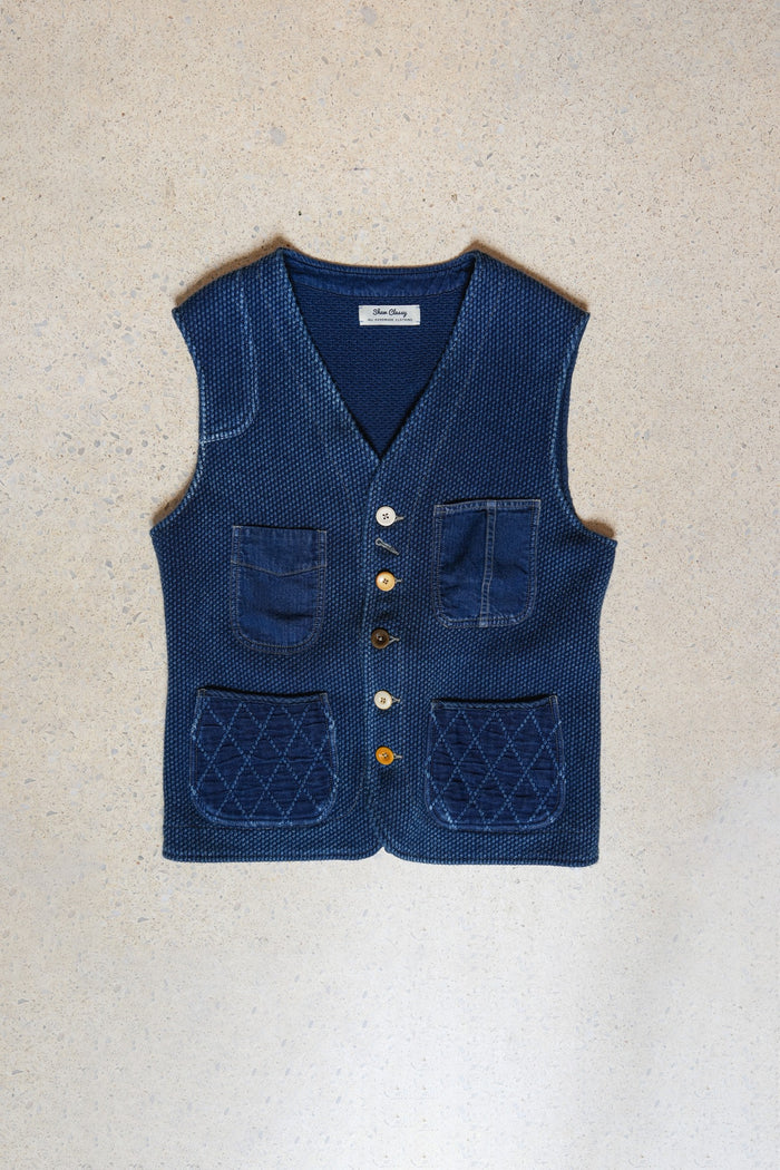 SUPER KENDO&SASHIKO VEST - INDIGO