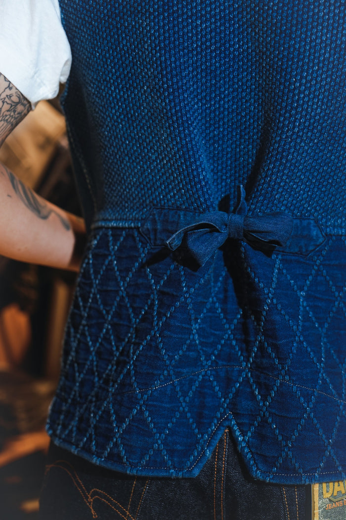 SUPER KENDO&SASHIKO VEST - INDIGO