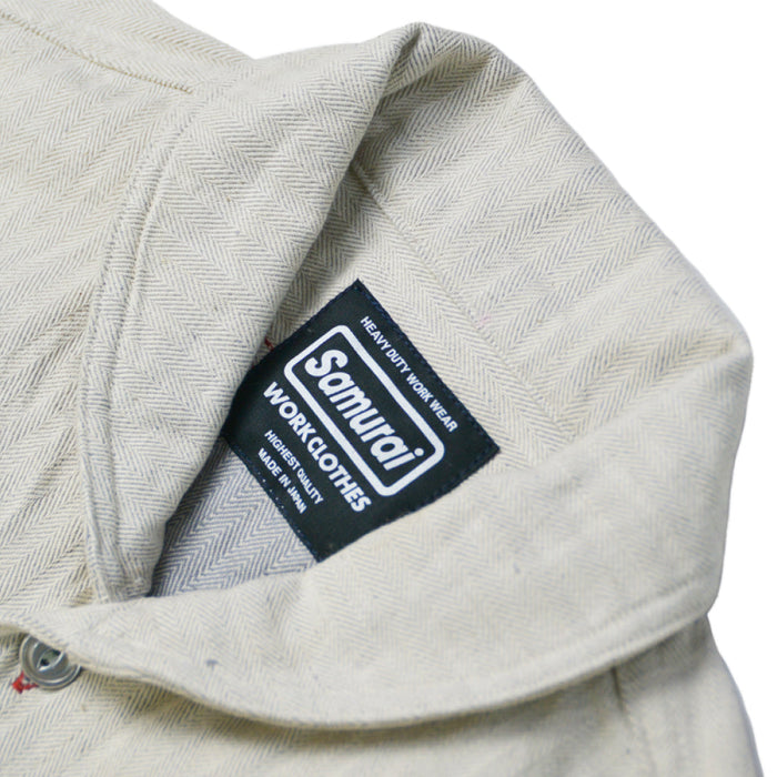 SWCPS22-HB Shawl collar L/S Shirt - OATMEAL