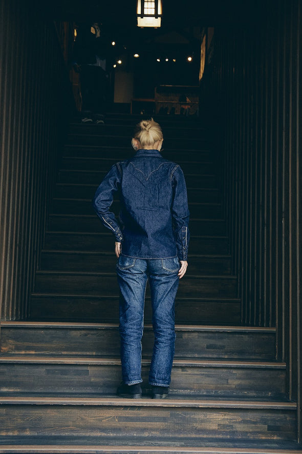 SWD-L02 Denim Western Shirt - INDIGO