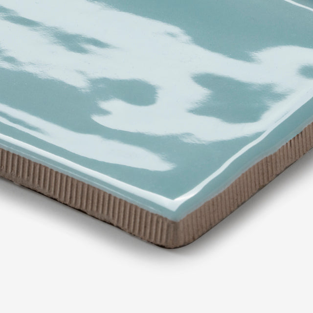 Teal Luca Hand Made Gloss Subway Tile 75 x 150 x 8mm  | The Blue Space