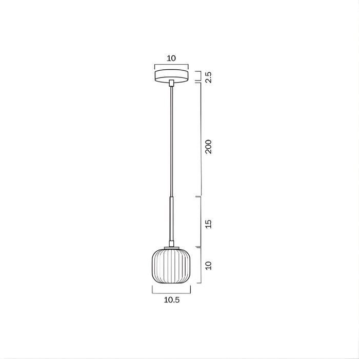 Telbix Bobo G9 1 Light Pendant Antique Gold | The Blue Space