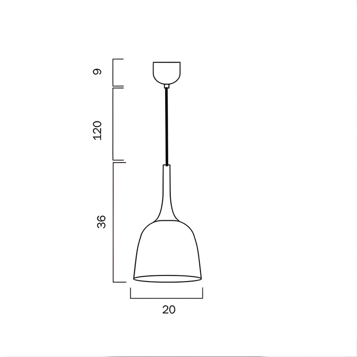 Telbix Polk ES 20cm Pendant Black | The Blue Space