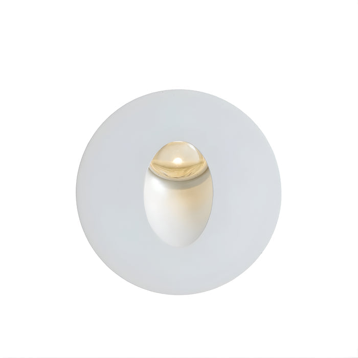 Telbix Snap 3W LED Round Stair Light Natural White Finish - The Blue Space