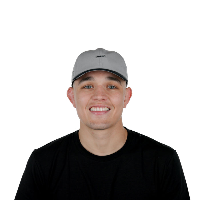 The model-image of the Melin Legend Hydro hat in Heather Grey / Black