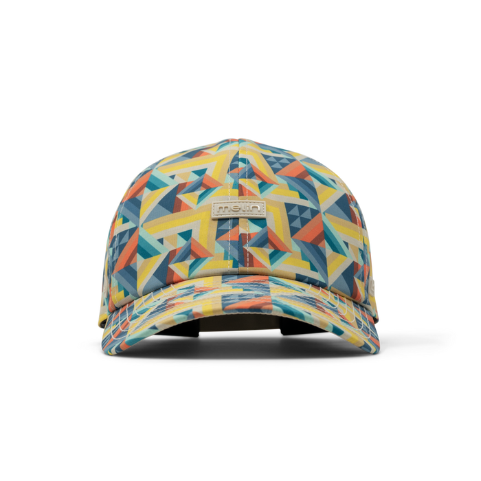 The front view of the melin Performance Dad Hat The Legend Hydro  in  Prismatic