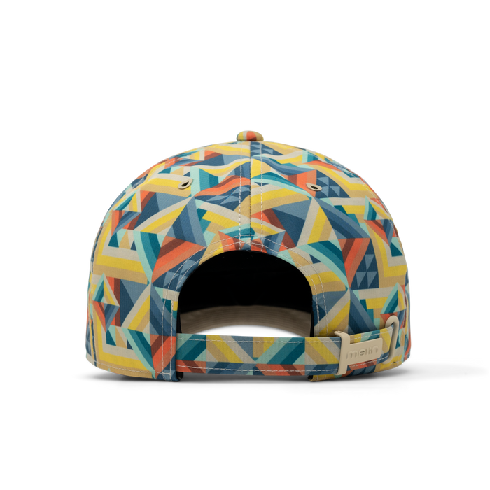 The back view of the melin Performance Dad Hat The Legend Hydro  in  Prismatic