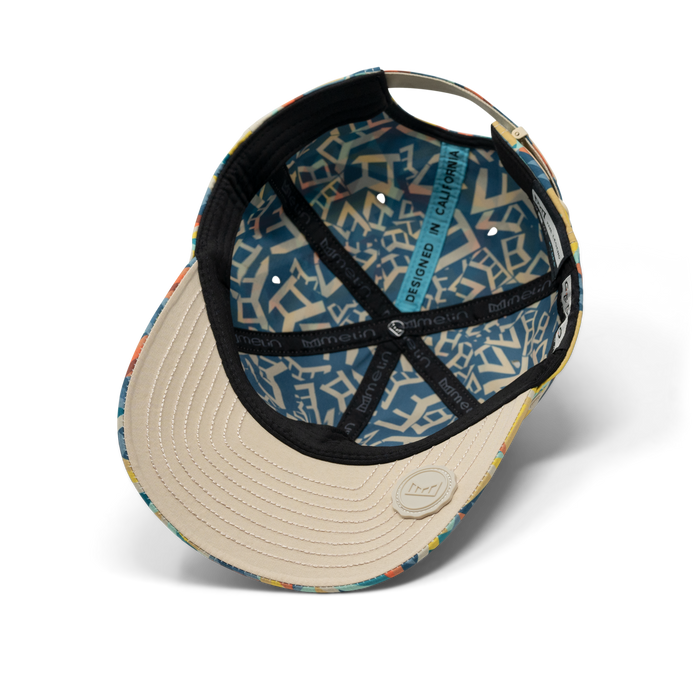The inside view of the melin Performance Dad Hat The Legend Hydro  in  Prismatic