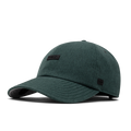 The front, angled view of the melin The Legend Hydro  Performance Dad Hat in Shady Glade Heather