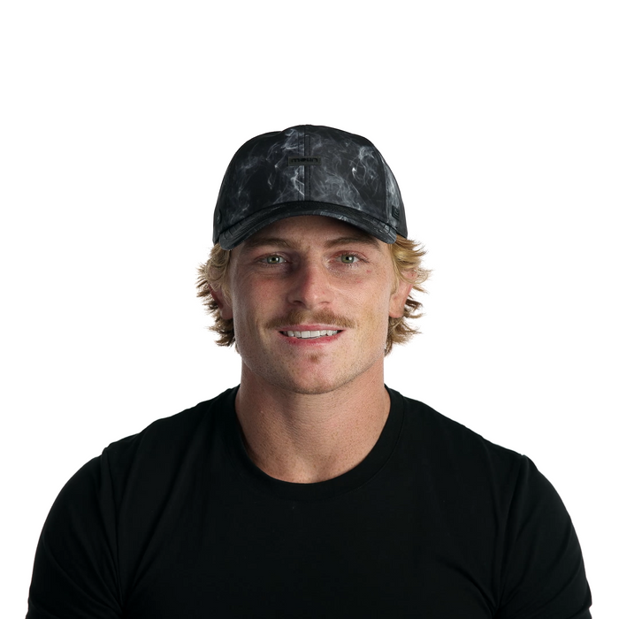 The model-image view of the melin Performance Dad Hat The Legend Hydro  in Smoke