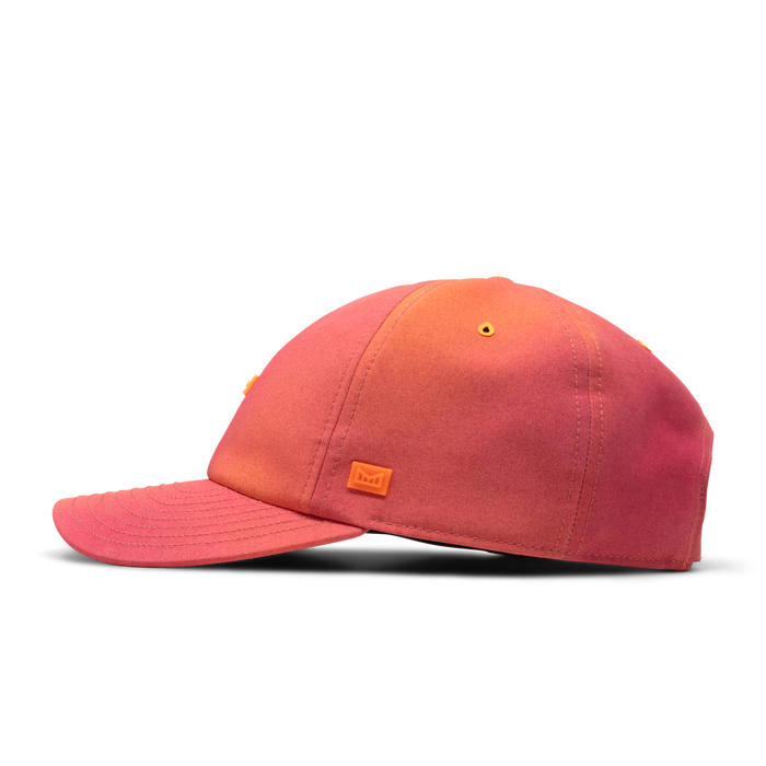 The side view of the melin The Legend Hydro  Performance Dad Hat in Sunset Aura