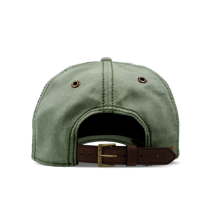 The back view of the melin The Legend Mill Little Havana Performance Dad Hat in mojito mint