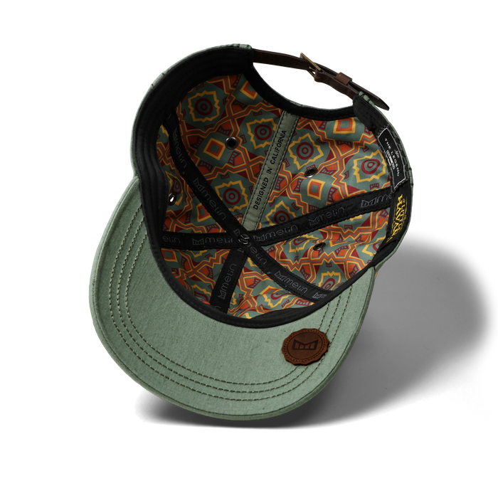 The inside view of the melin The Legend Mill Little Havana Performance Dad Hat in mojito mint