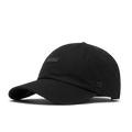 The front, angled view of the melin The Legend Thermal  Performance Dad Hat in Black