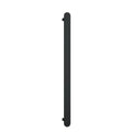 Thermogroup 12V Flat Pill Single Bar Round Vertical Heated Towel Rail Matte Black - The Blue Space