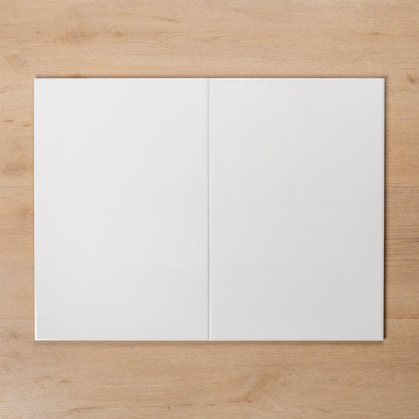 Thredbo Gloss White Cushioned Edge 300x450mm Double - The Blue Space