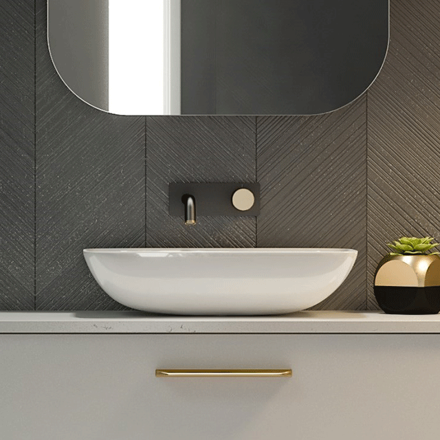 Timberline Bloom Above Counter Basin White | The Blue Space