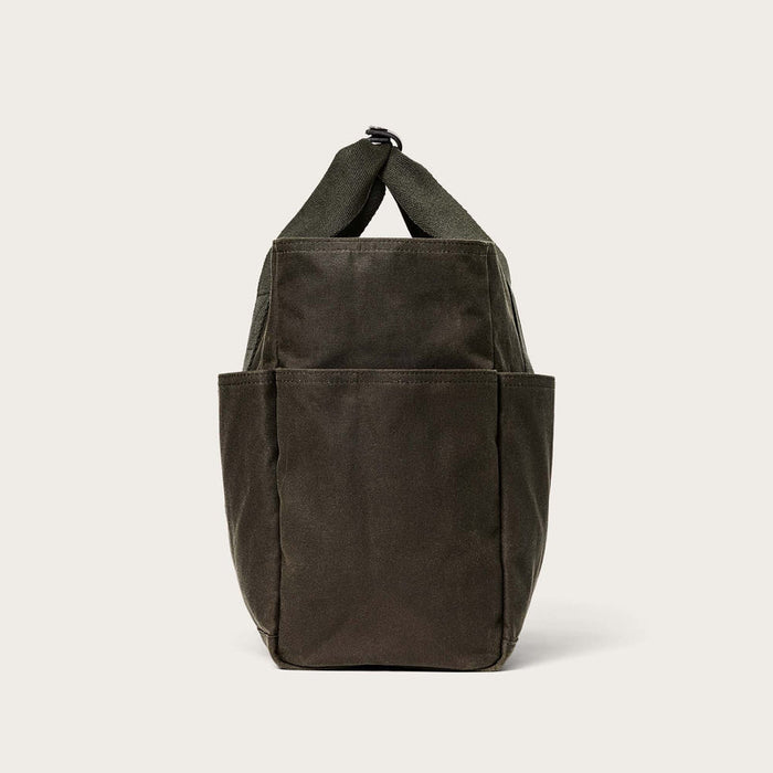 TIN CLOTH OPEN SUPPLY TOTE - OTTER GREEN