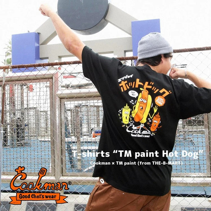 TM PAINT HOT DOG TEE S/S - BLACK