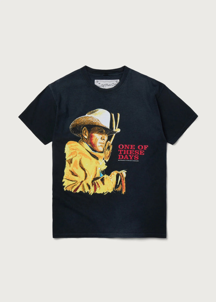 TOMORROW NEVER KNOWS TSHIRT - SUNFADEDBLACK