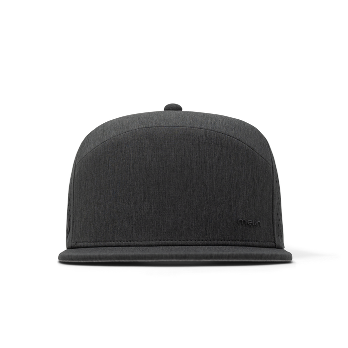 The front view of the melin Trenches Hydrolite  Horizon Fit in  Heather Charcoal