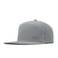 The front, angled view of the melin Trenches Hydrolite  Horizon Fit in  Heather Grey
