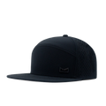 The angled view of the Melin Horizon Fit Treches Icon Hydro hat in black